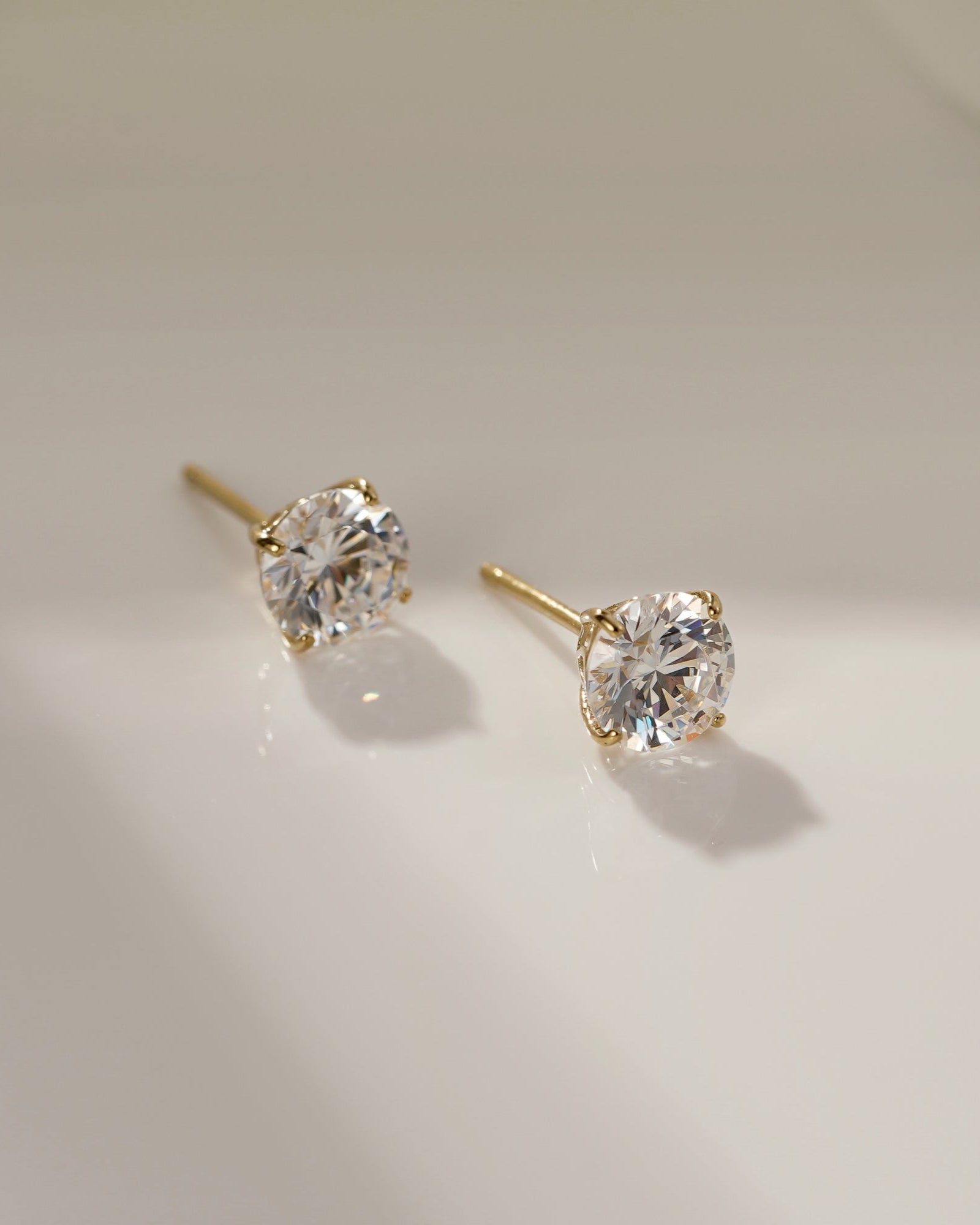 Lab-Grown Diamond 0.5 cttw Round Solitaire Earrings