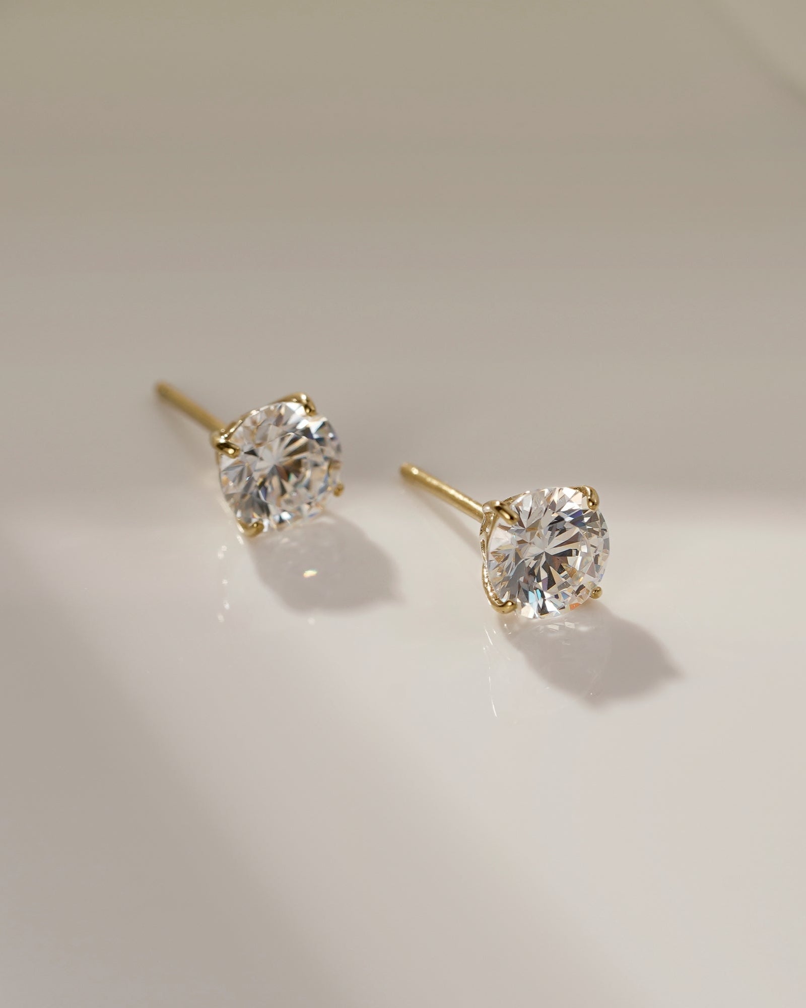 Lab-Grown Diamond 1.0 cttw Round Solitaire Earrings