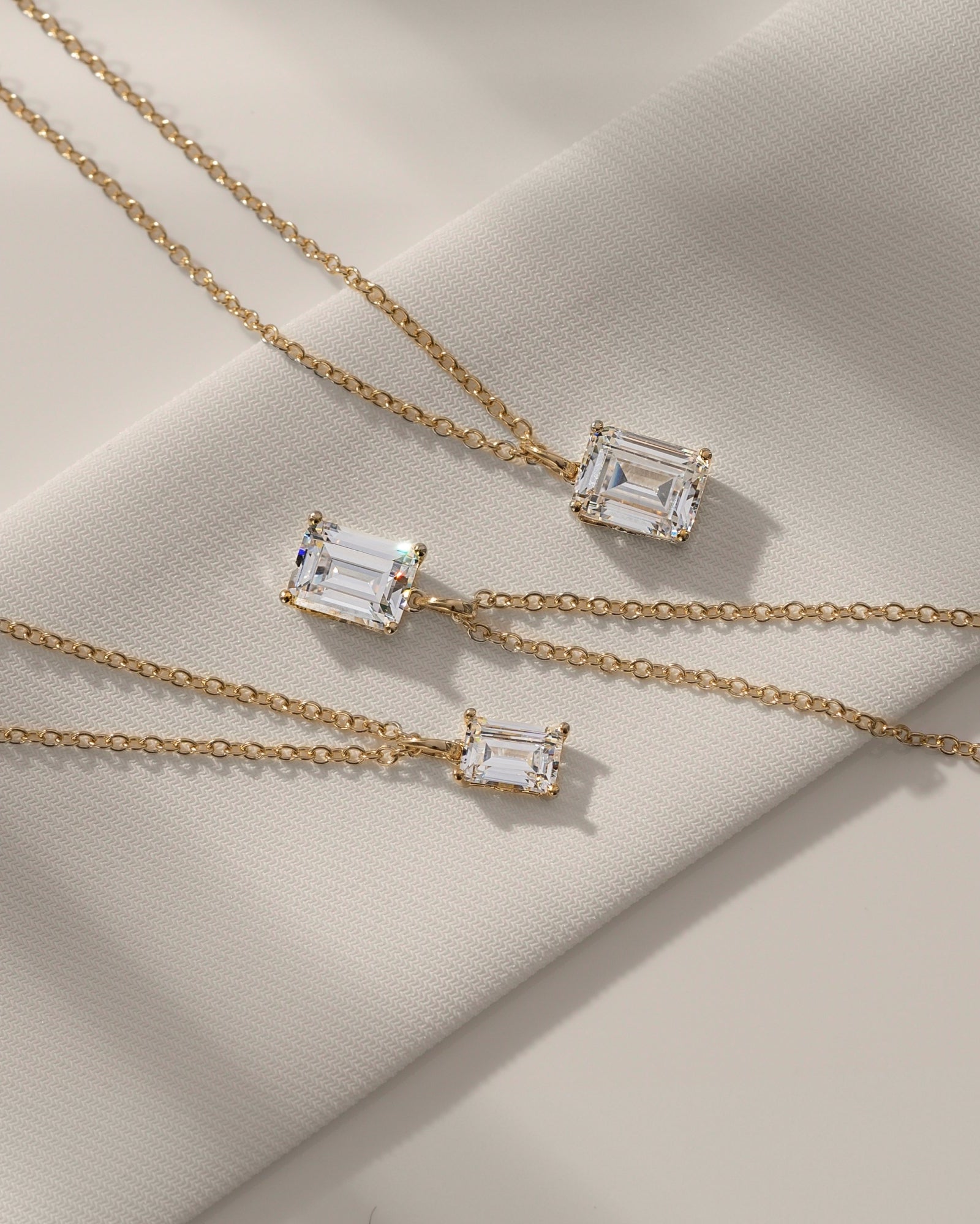 Lab-Grown Diamond 2.0 cttw Emerald Solitaire Necklace