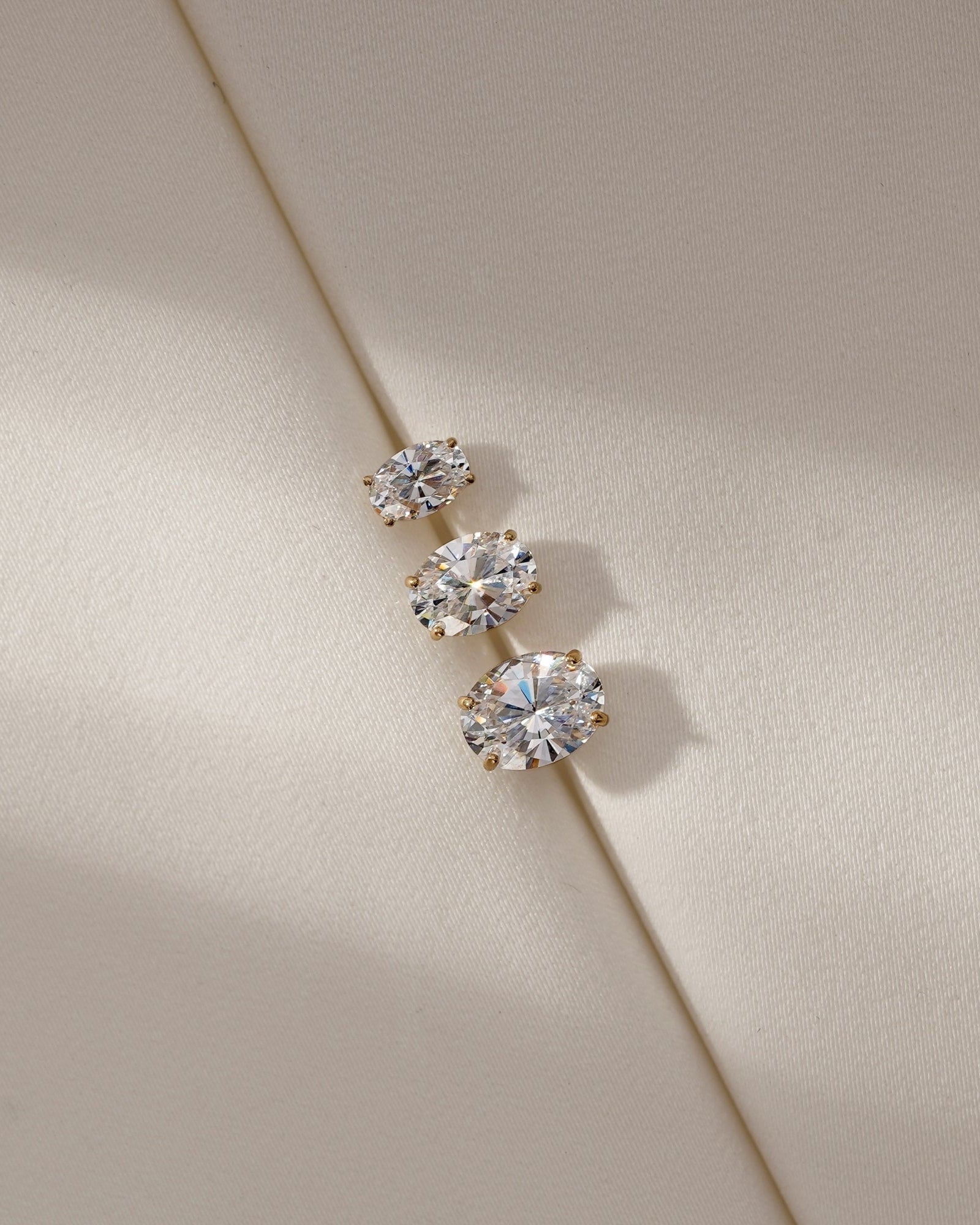 Lab-Grown Diamond 2.0 cttw Oval Solitaire Earrings