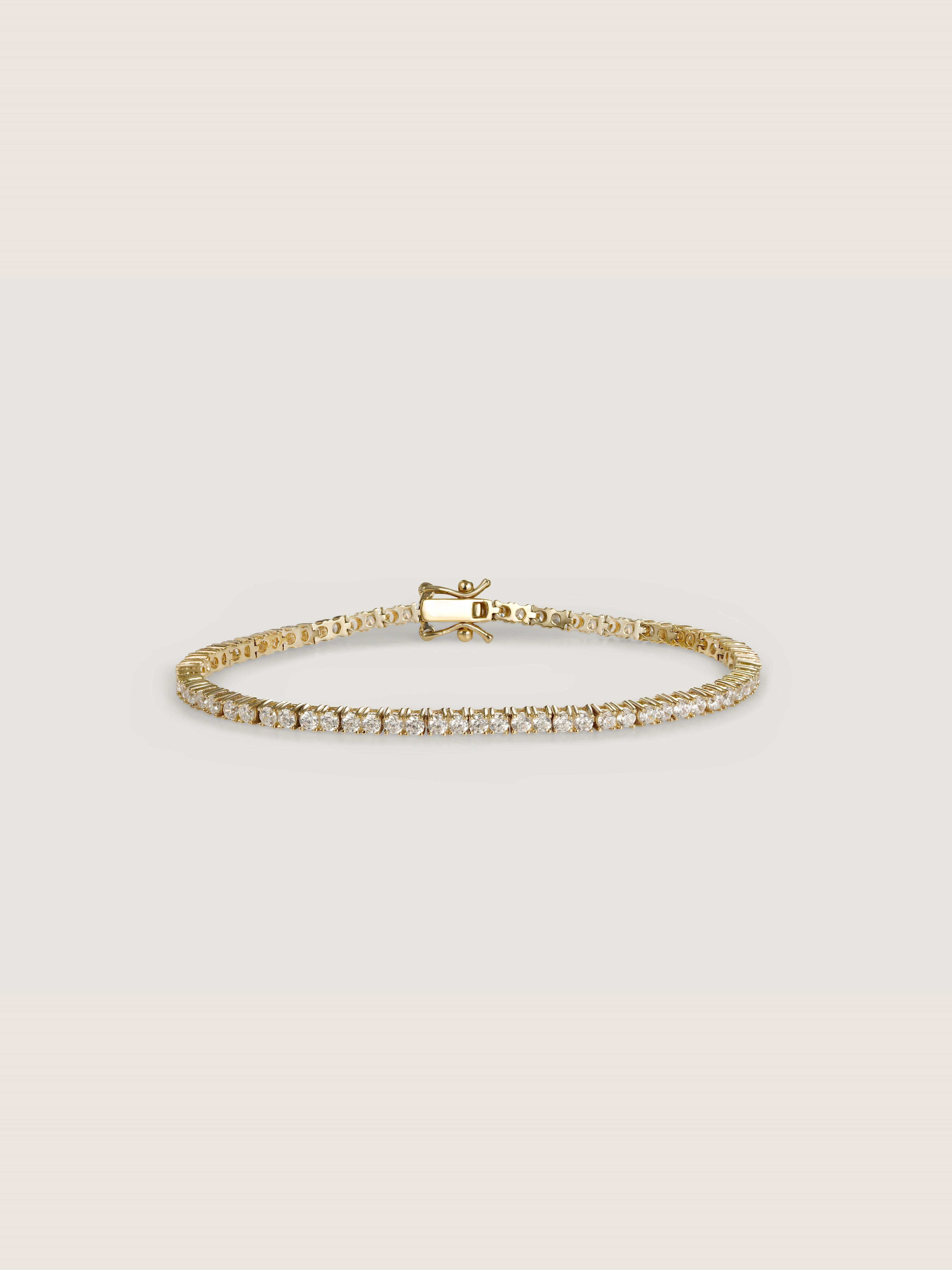 Lab-Grown Diamond Round Tennis Bracelet