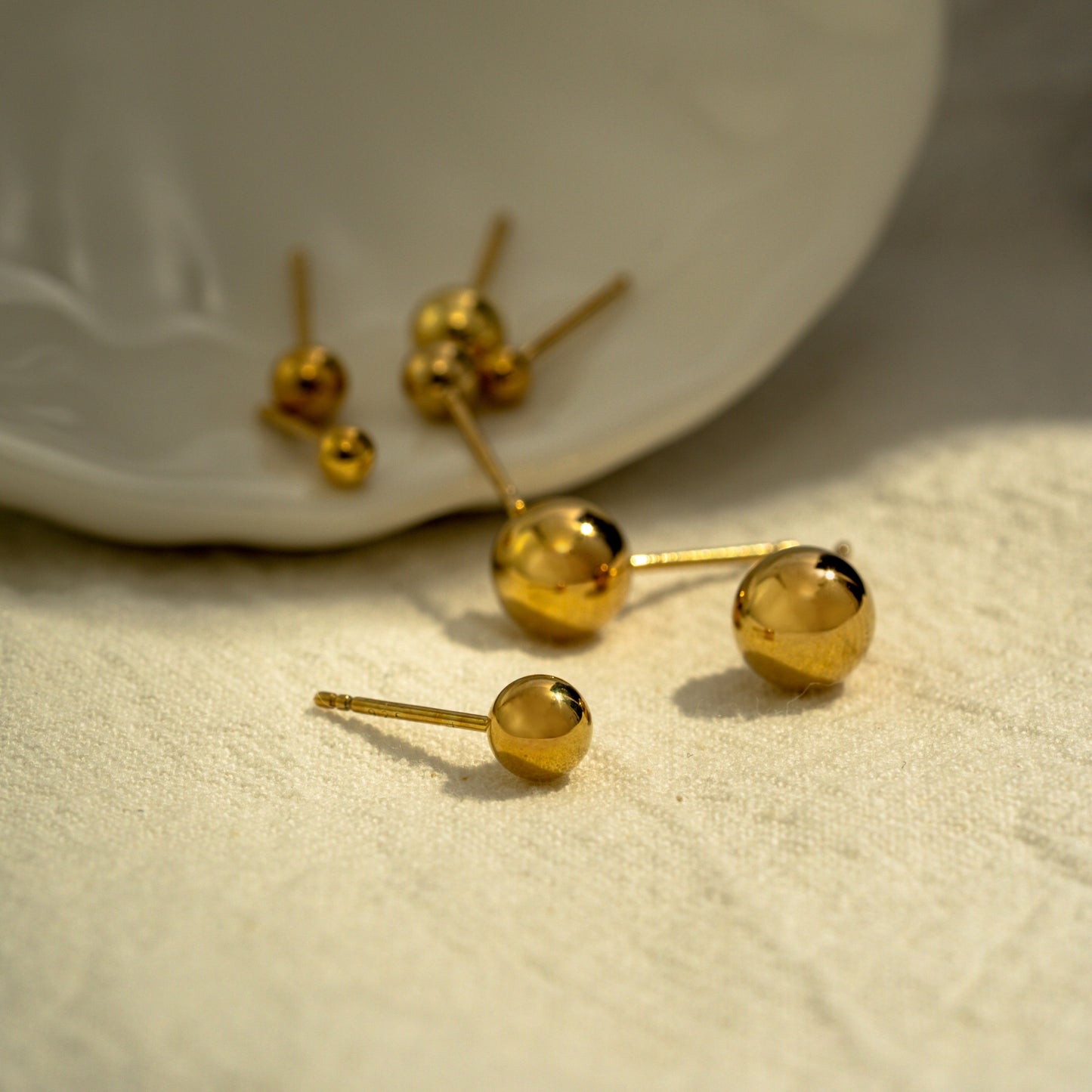 Ball Stud Earrings