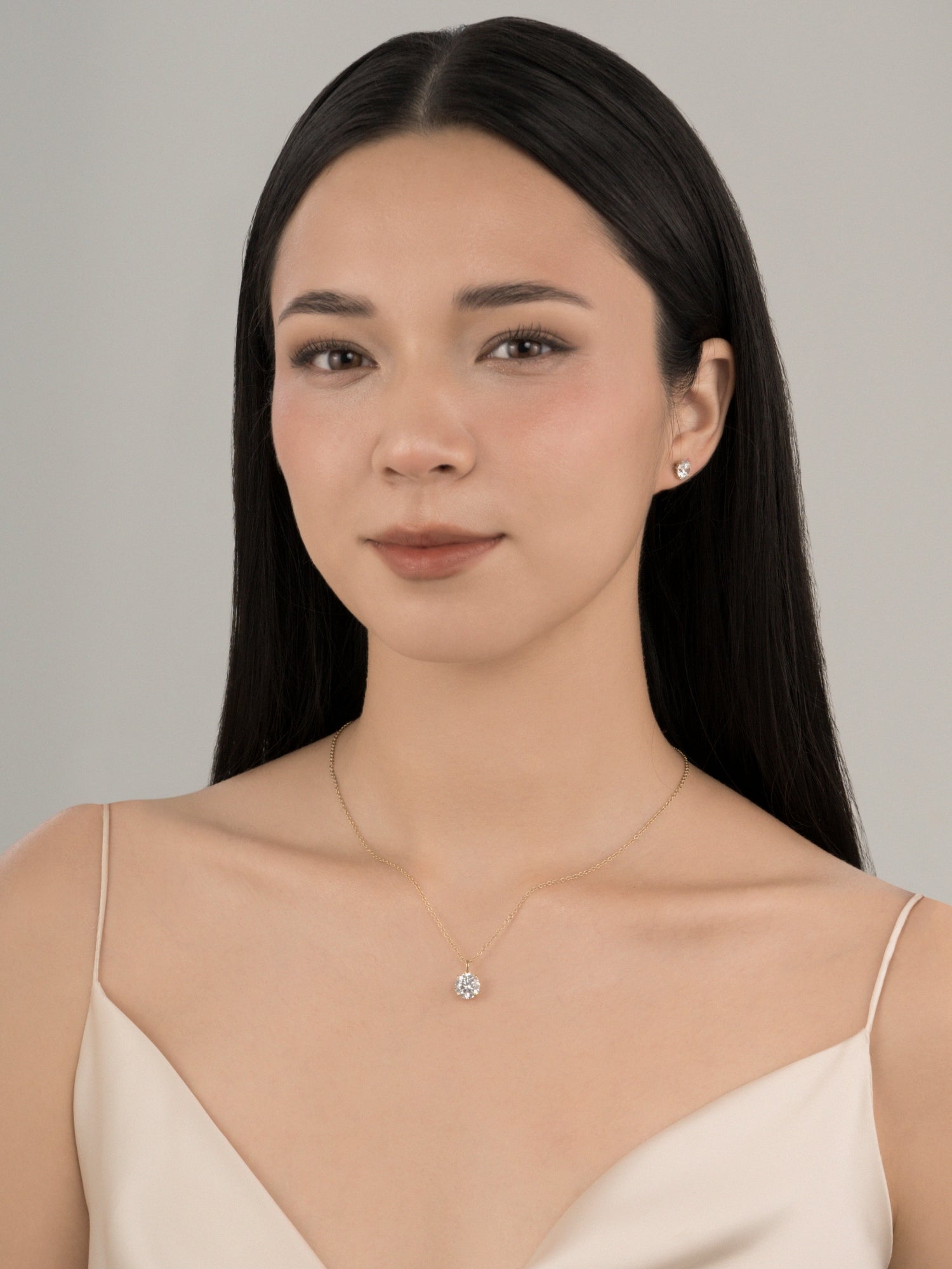 Lab-Grown Diamond 2.0 cttw Round Solitaire Necklace