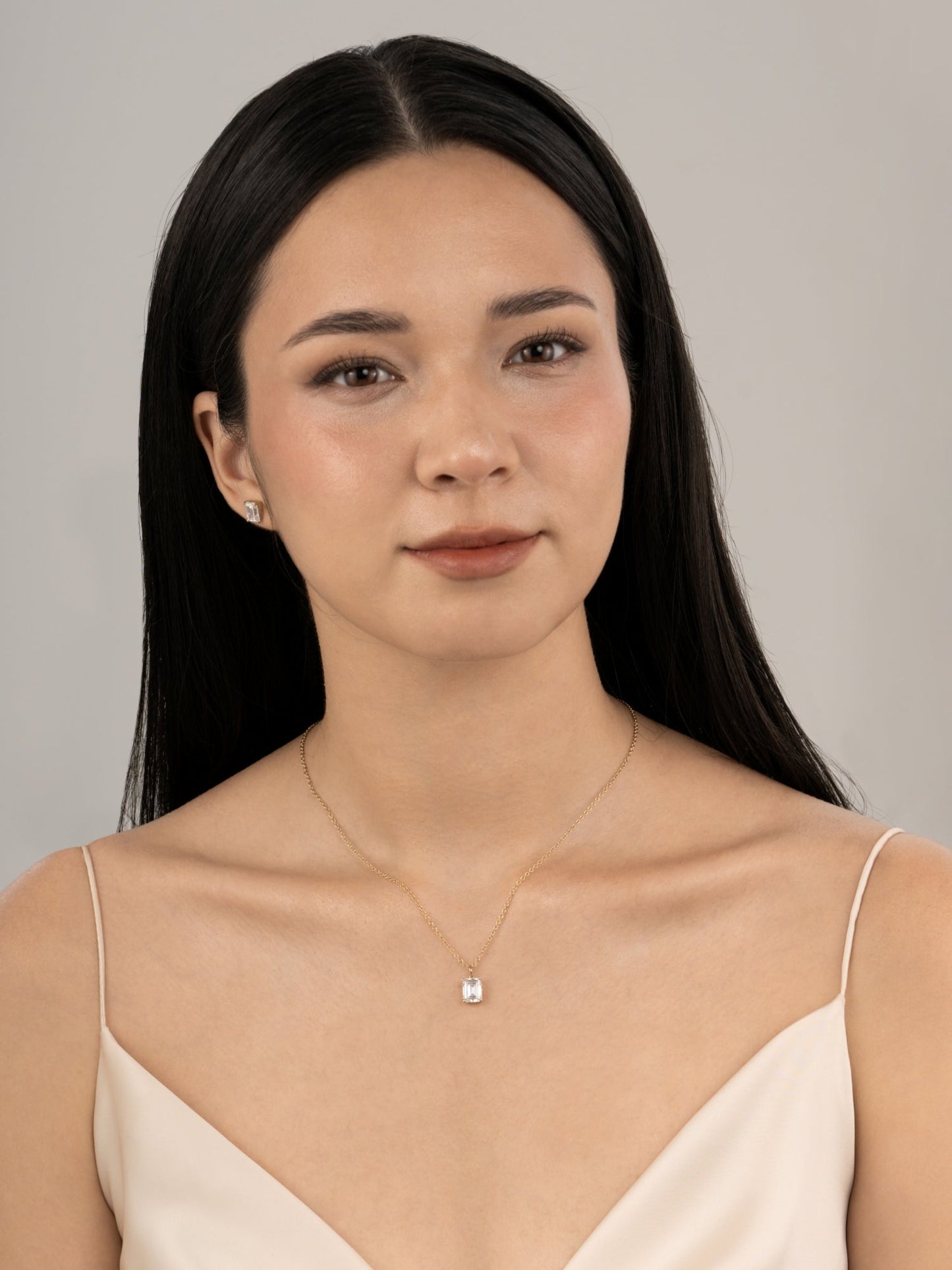 Diamonbliss Lab-Grown Diamond 2.0 cttw Emerald Solitaire Necklace