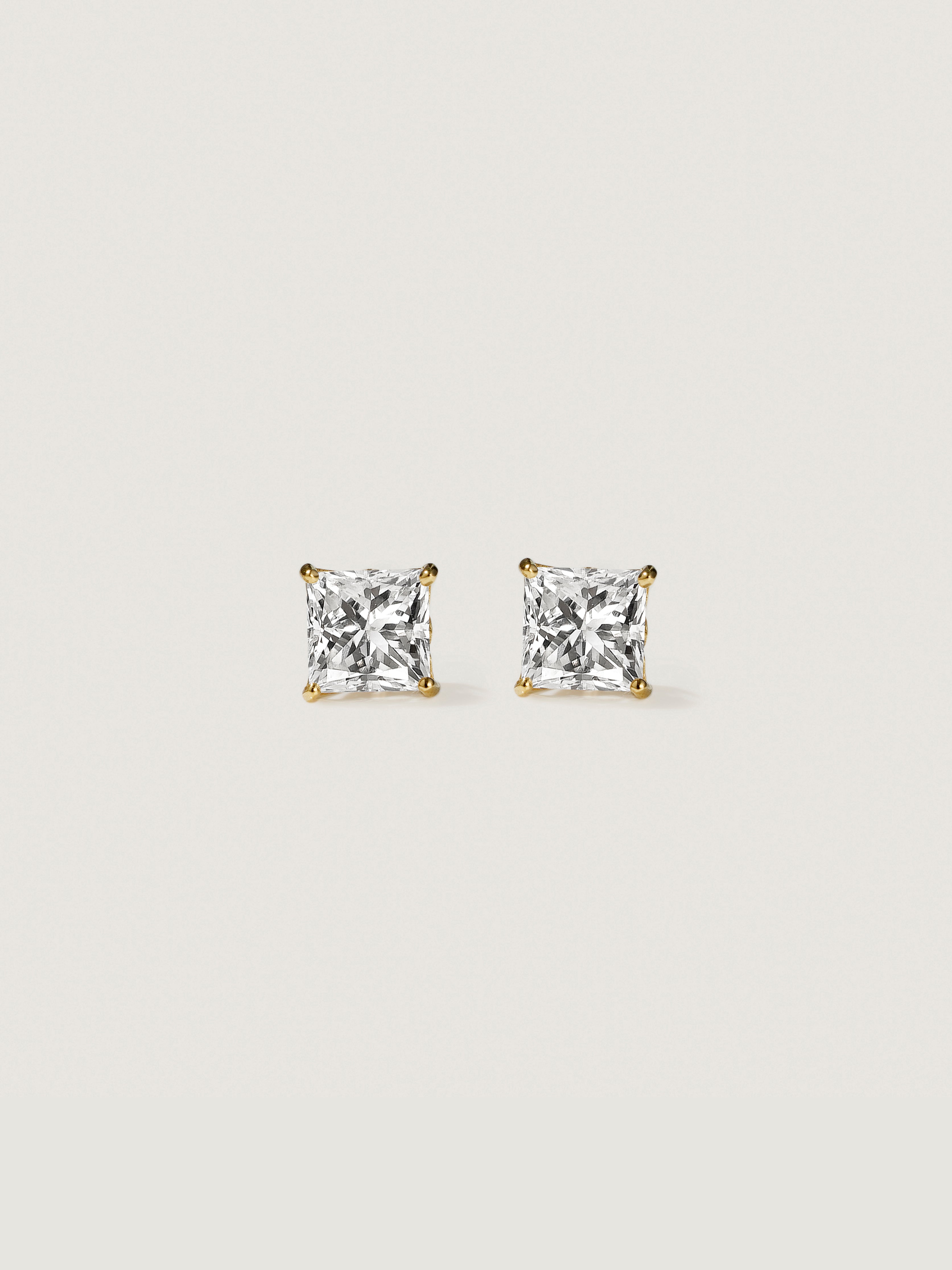 Lab-Grown Diamond 1.0 cttw Princess Solitaire Earrings