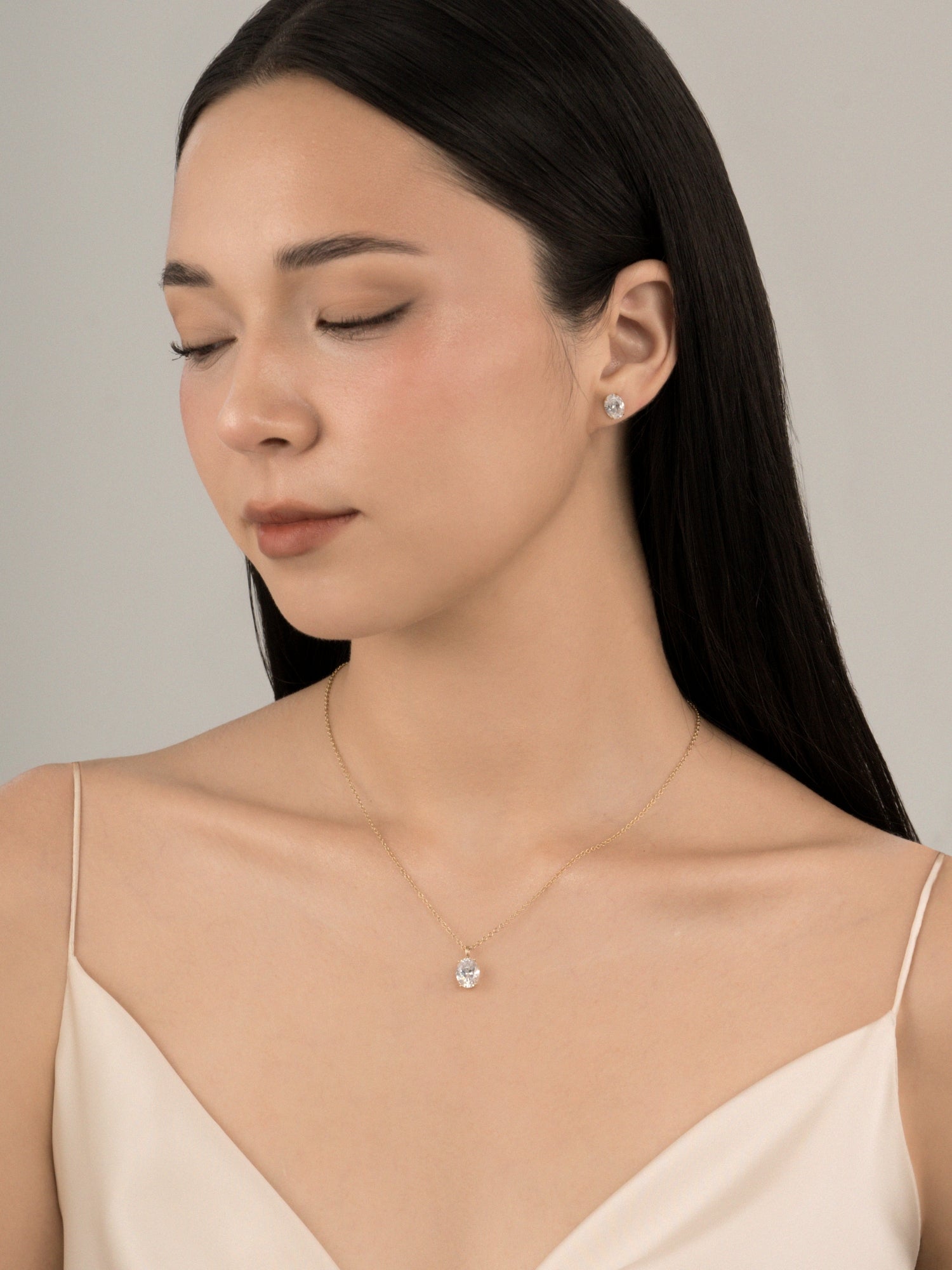 Lab-Grown Diamond 2.0 cttw Oval Solitaire Earrings