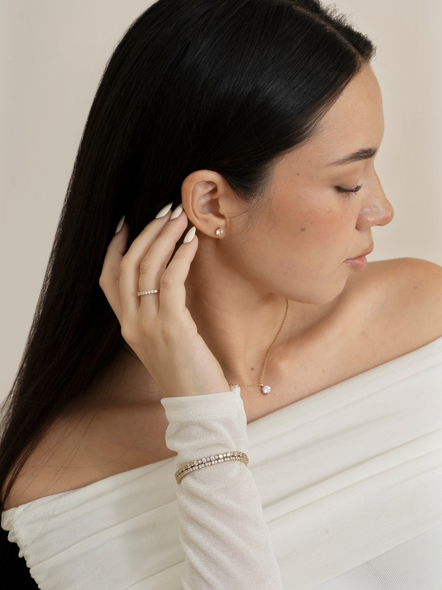 Lab-Grown Diamond 0.5 cttw Round Solitaire Earrings