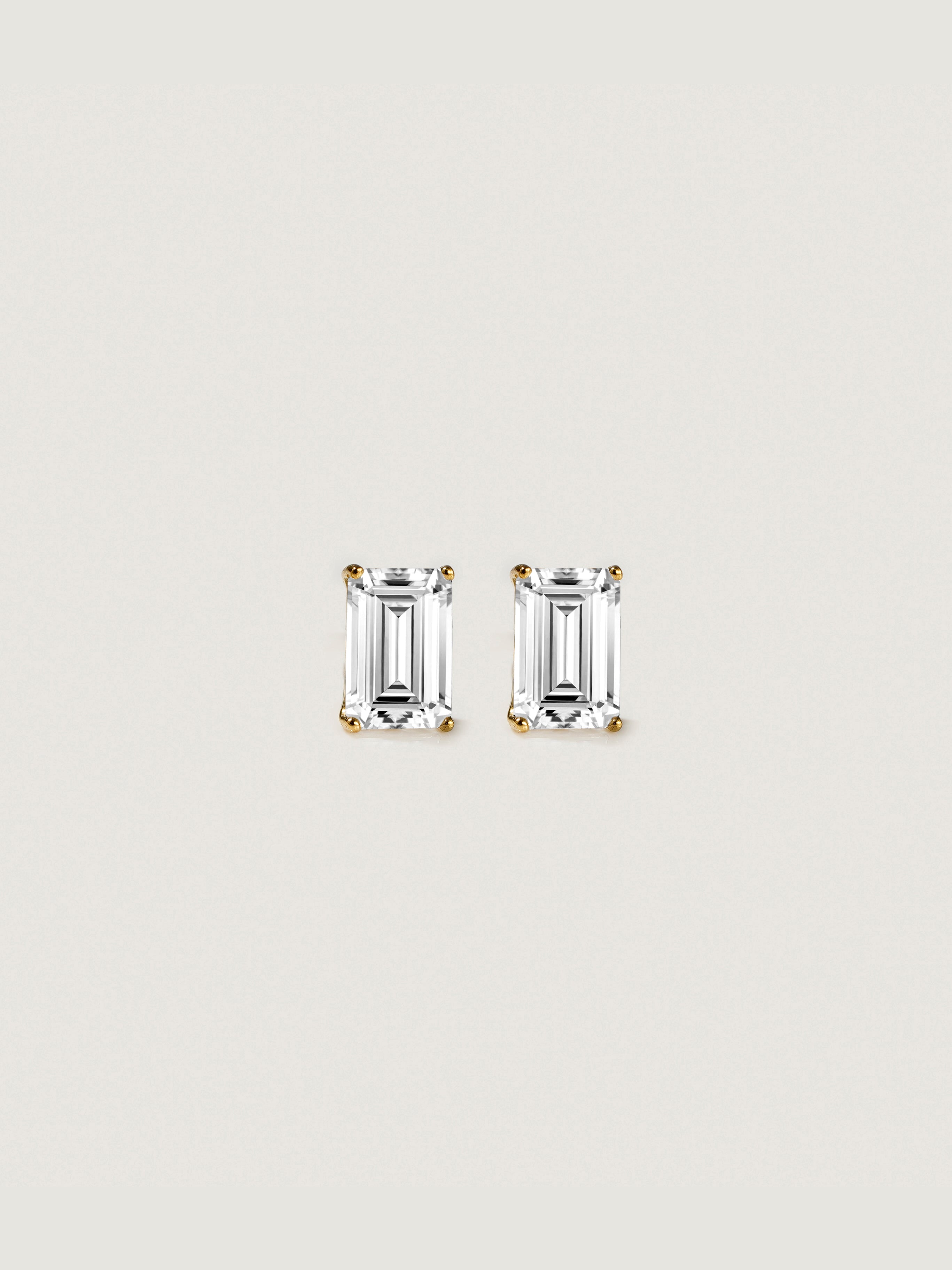 Lab-Grown Diamond 1.0 cttw Emerald Solitaire Earrings