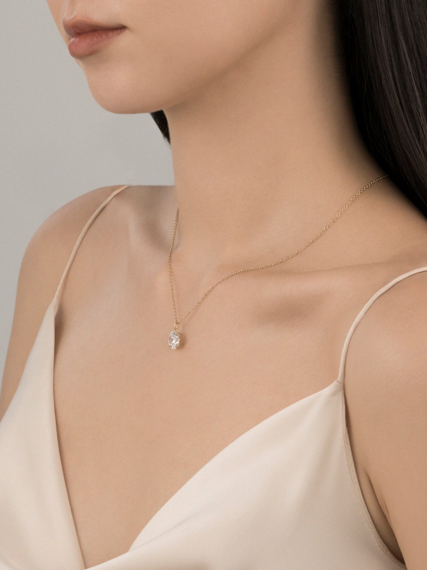 Diamonbliss Lab-Grown Diamond 2.0 cttw Round Solitaire Necklace