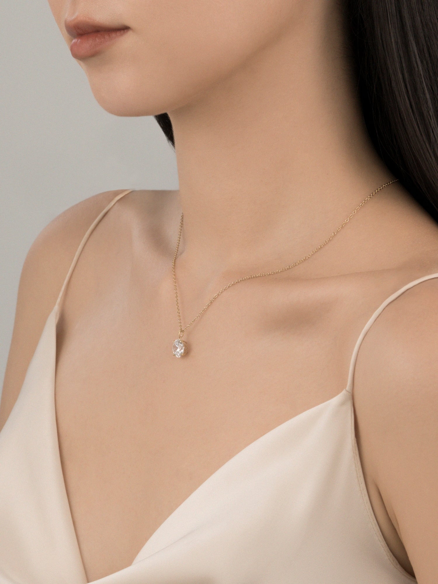 Lab-Grown Diamond 2.0 cttw Round Solitaire Necklace
