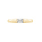 Solo Baguette Thin Dome Ring