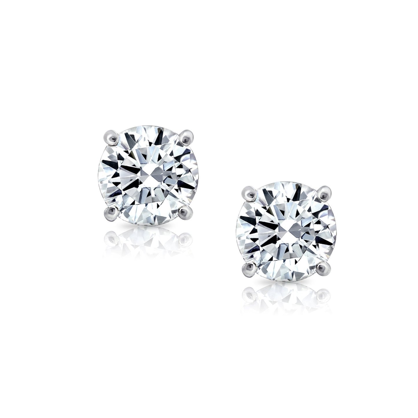 Solitaire Stud Earrings