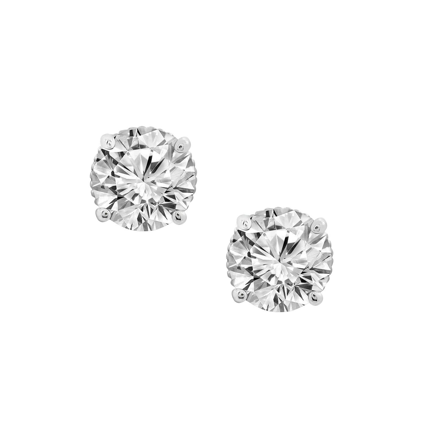 Solitaire Stud Earrings