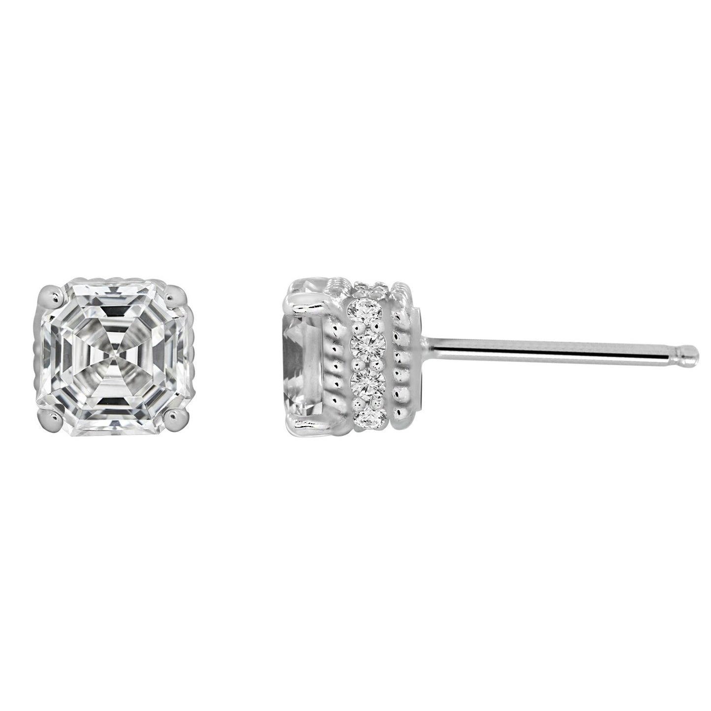 Solitaire Stud Earrings