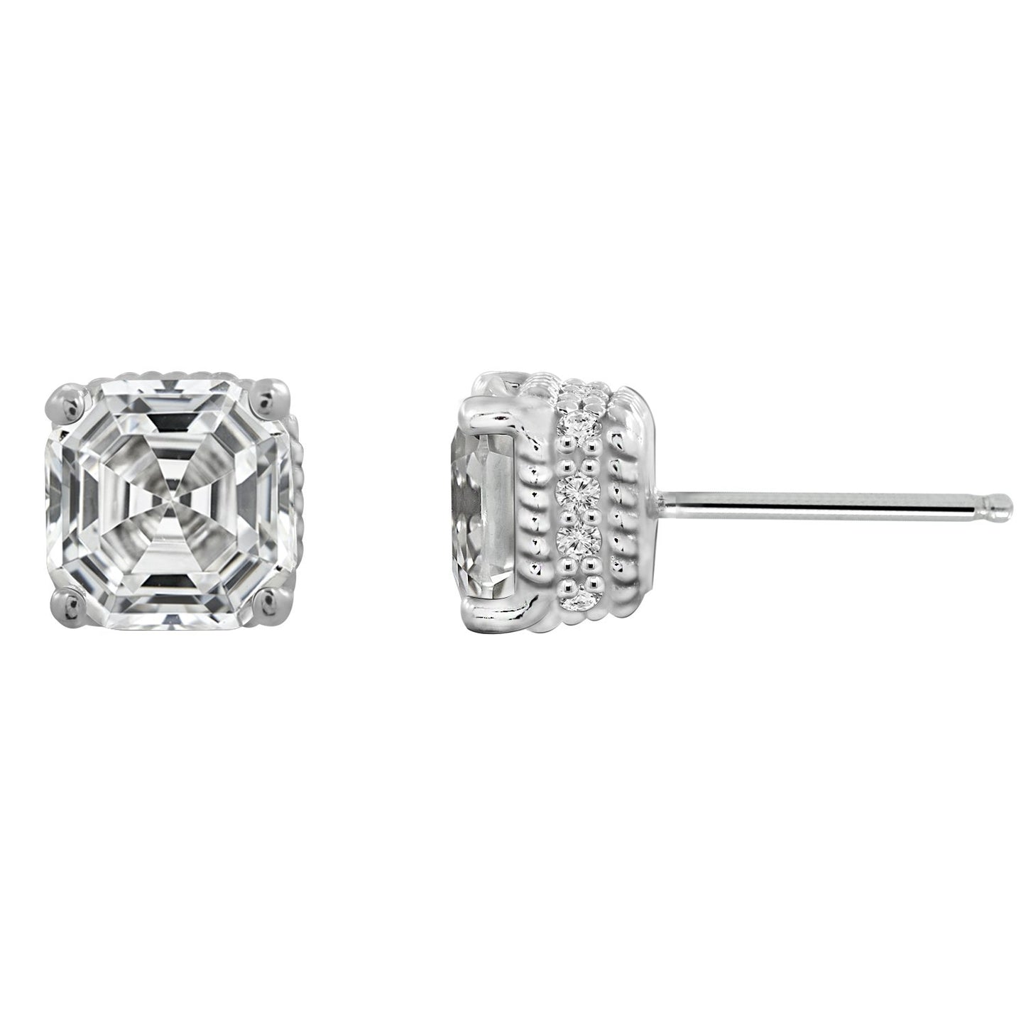 Solitaire Stud Earrings