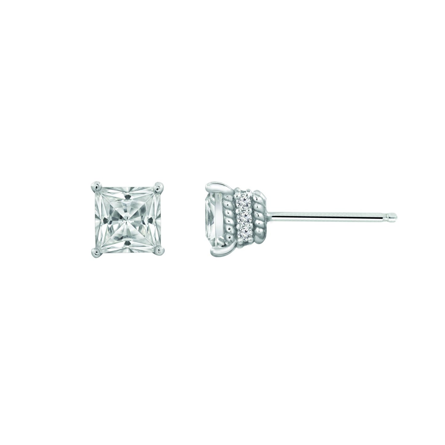 Solitaire Stud Earrings