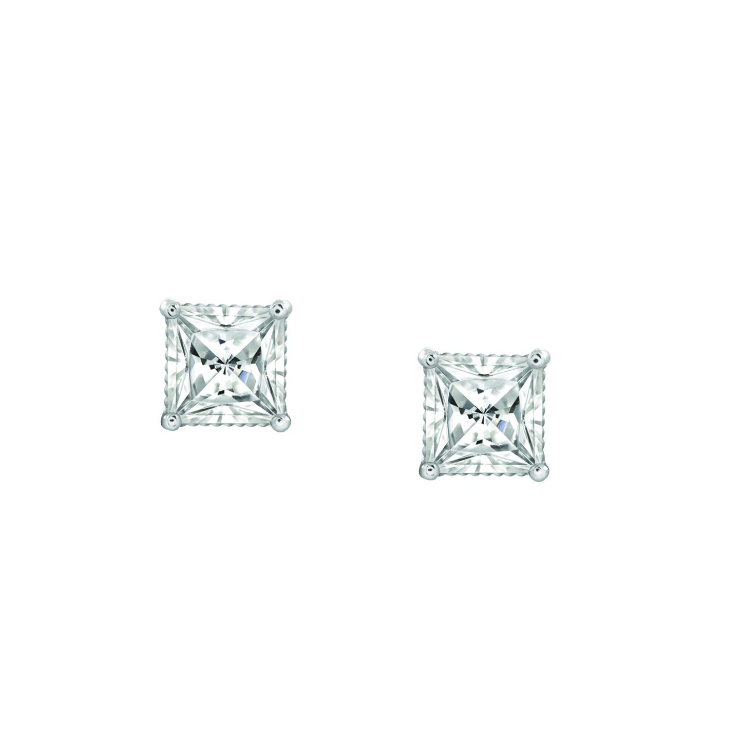 Solitaire Stud Earrings