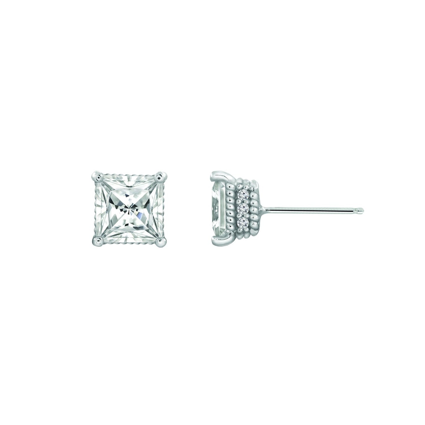 Solitaire Stud Earrings