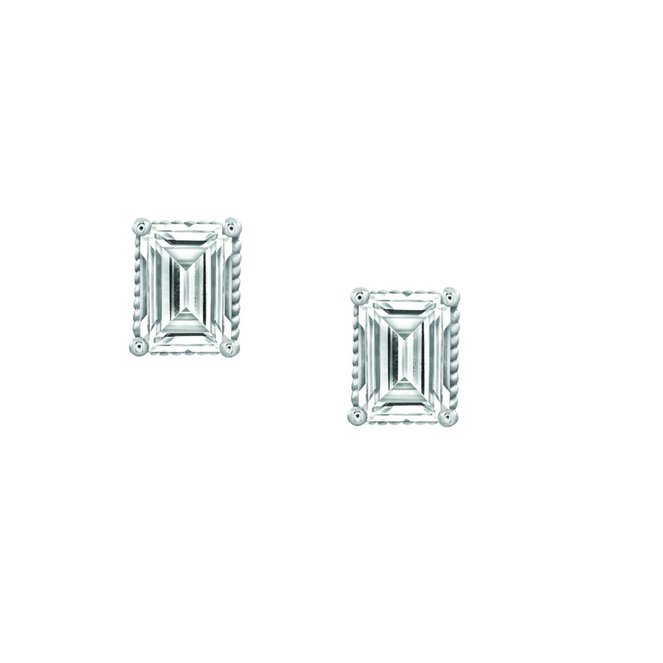 Solitaire Stud Earrings