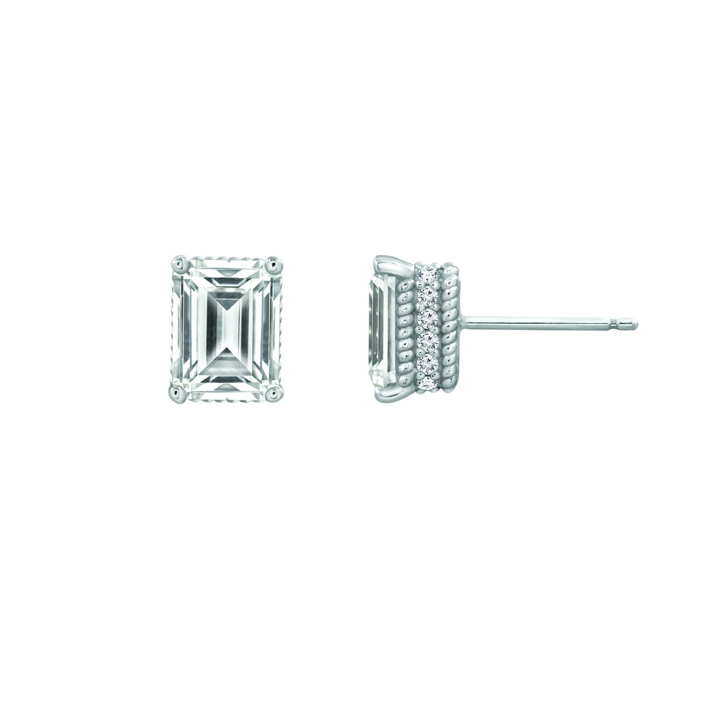 Solitaire Stud Earrings