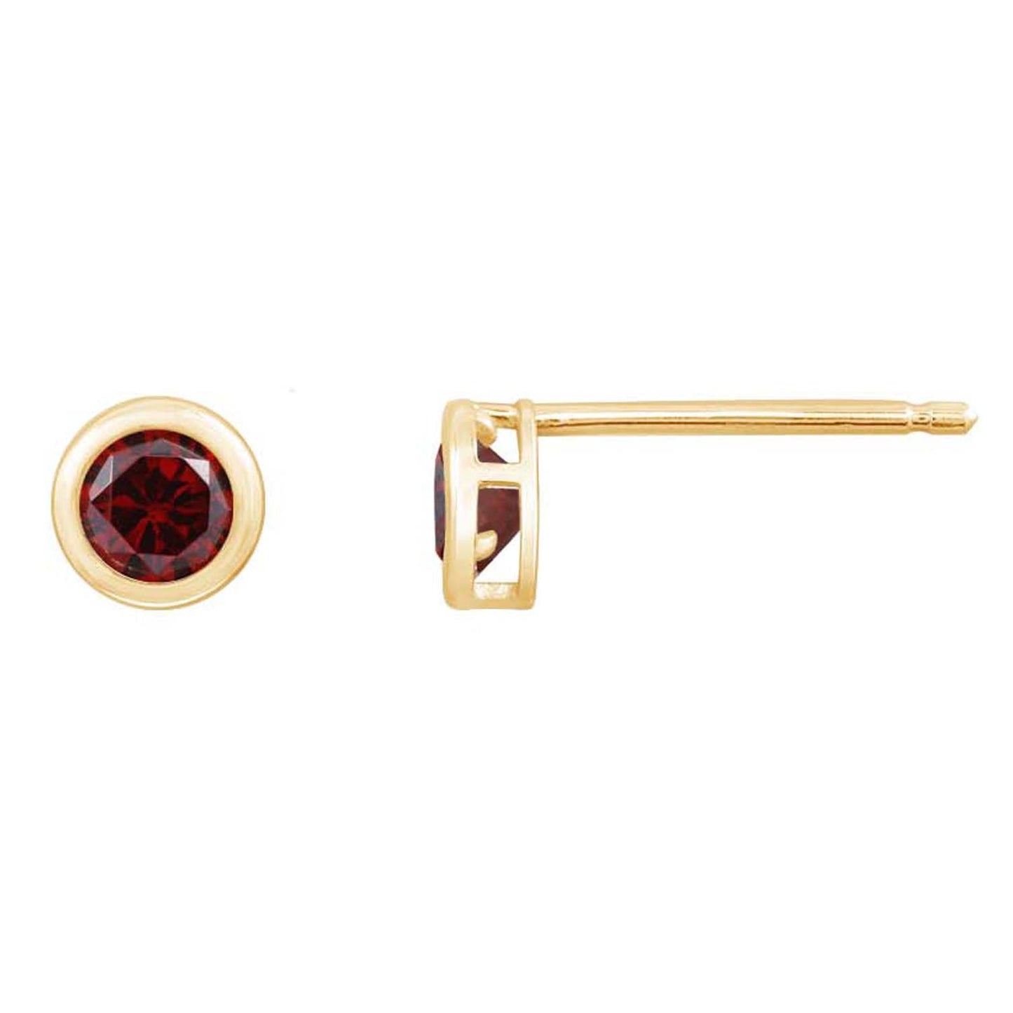 10K Gold Birthstone Earrings