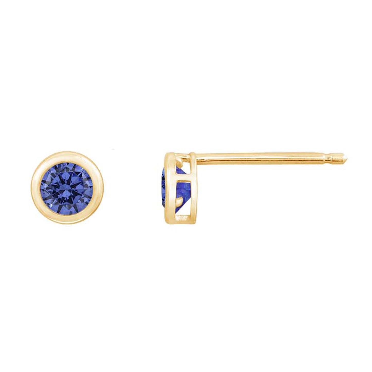 10K Gold Birthstone Earrings