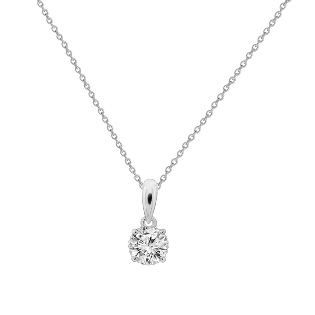 Solitaire Pendant Necklace