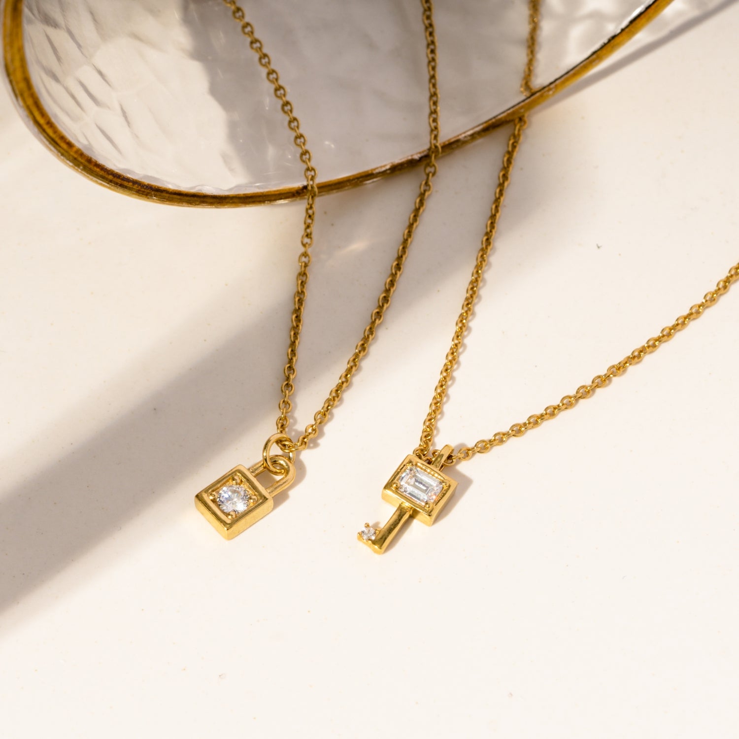 Key and Padlock Pendants