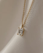 Lab-Grown Diamond 2.0 cttw Emerald Solitaire Necklace