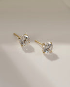 Lab-Grown Diamond 1.0 cttw Round Solitaire Earrings
