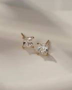 Lab-Grown Diamond 1.0 cttw Princess Solitaire Earrings