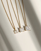 Lab-Grown Diamond 2.0 cttw Princess Solitaire Necklace