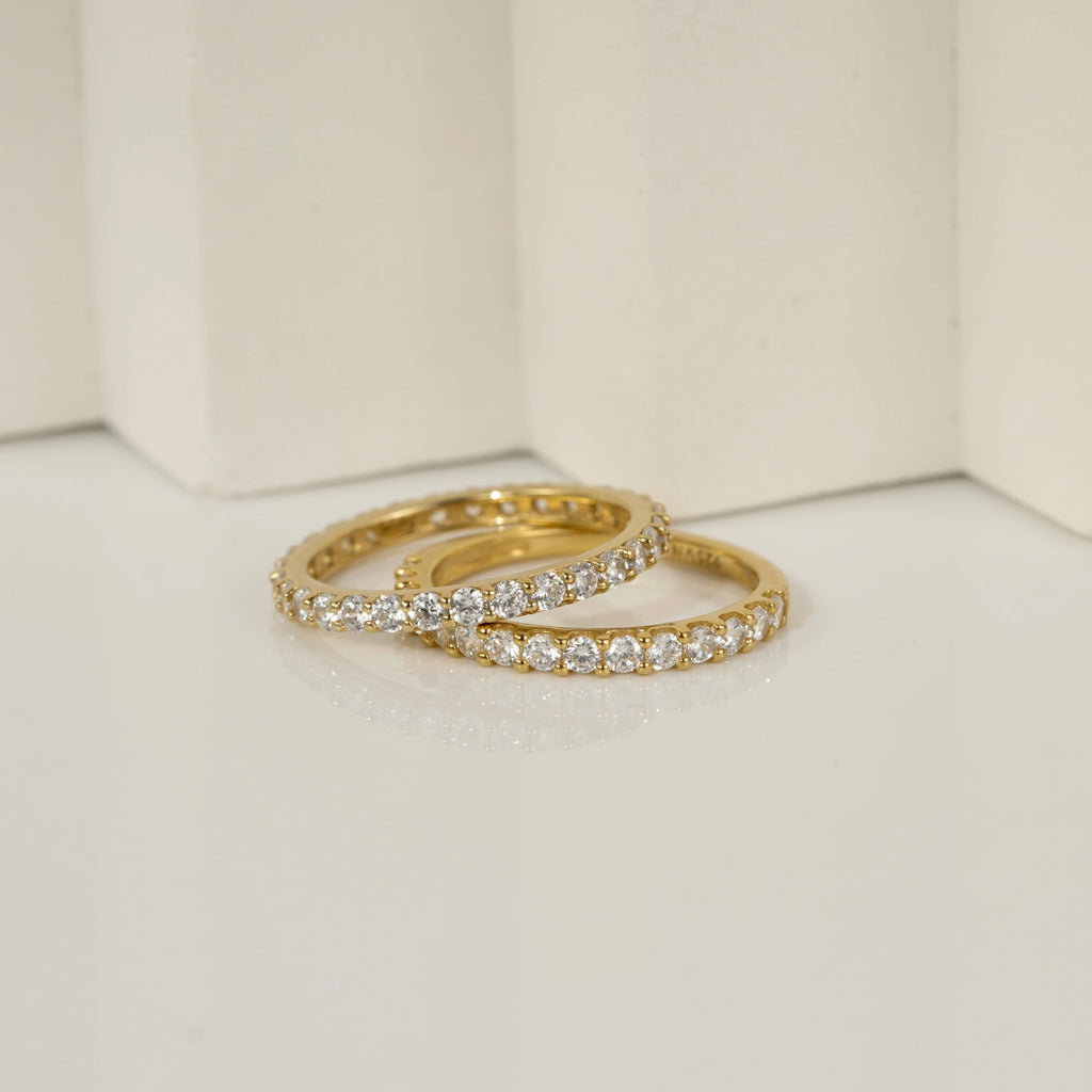 Lab-Grown Diamond 0.5 cttw Pave Half Band Ring