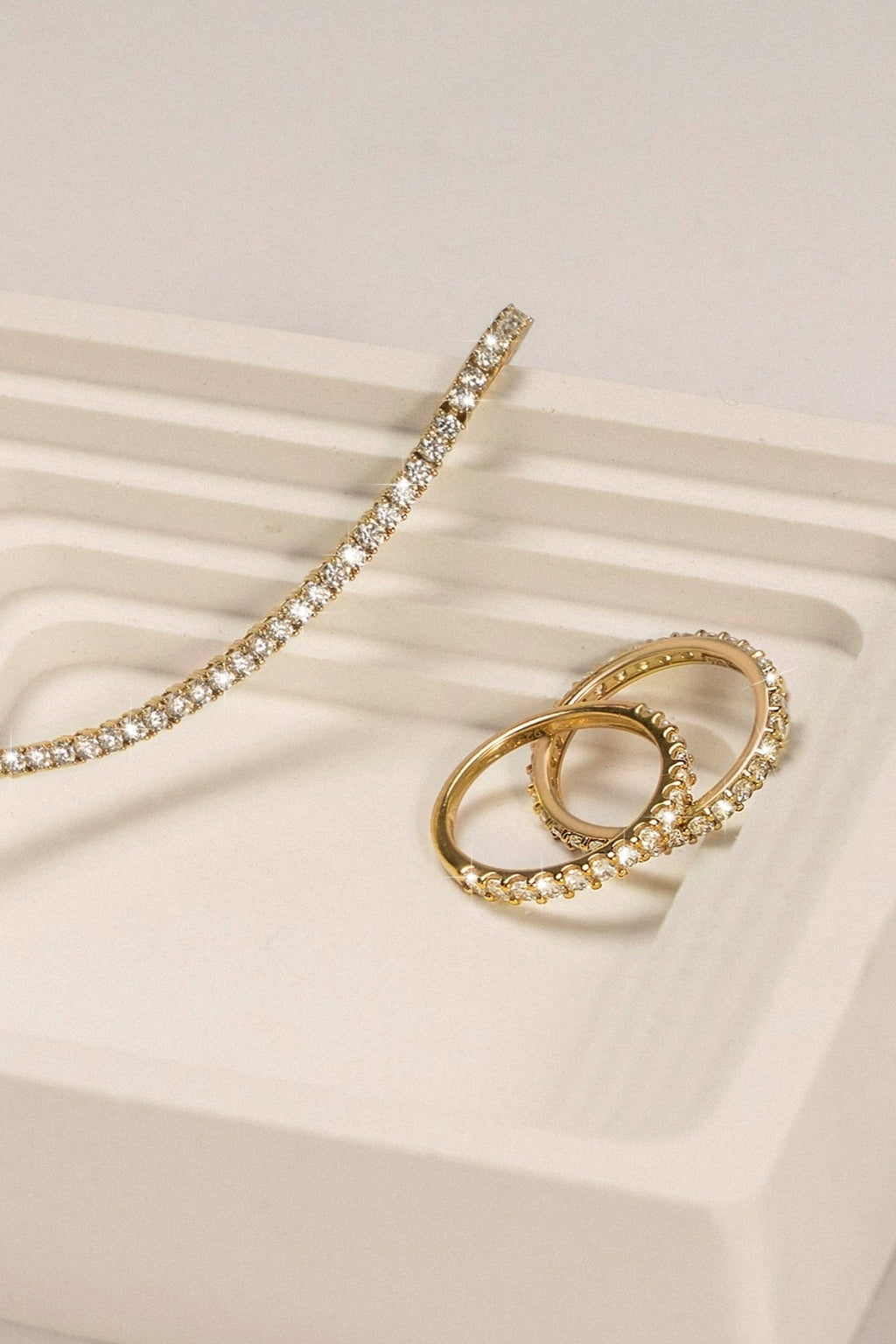 Lab-Grown Diamond Round Tennis Bracelet