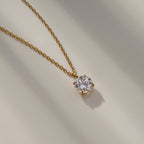 Lab-Grown Diamond 1.0 cttw Round Solitaire Necklace