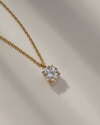 Lab-Grown Diamond 2.0 cttw Round Solitaire Necklace