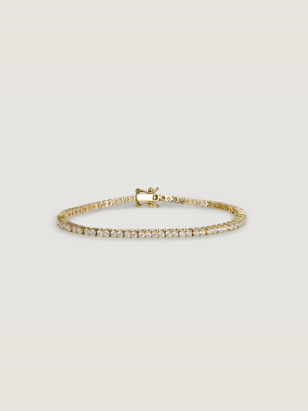 Lab-Grown Diamond Round Tennis Bracelet
