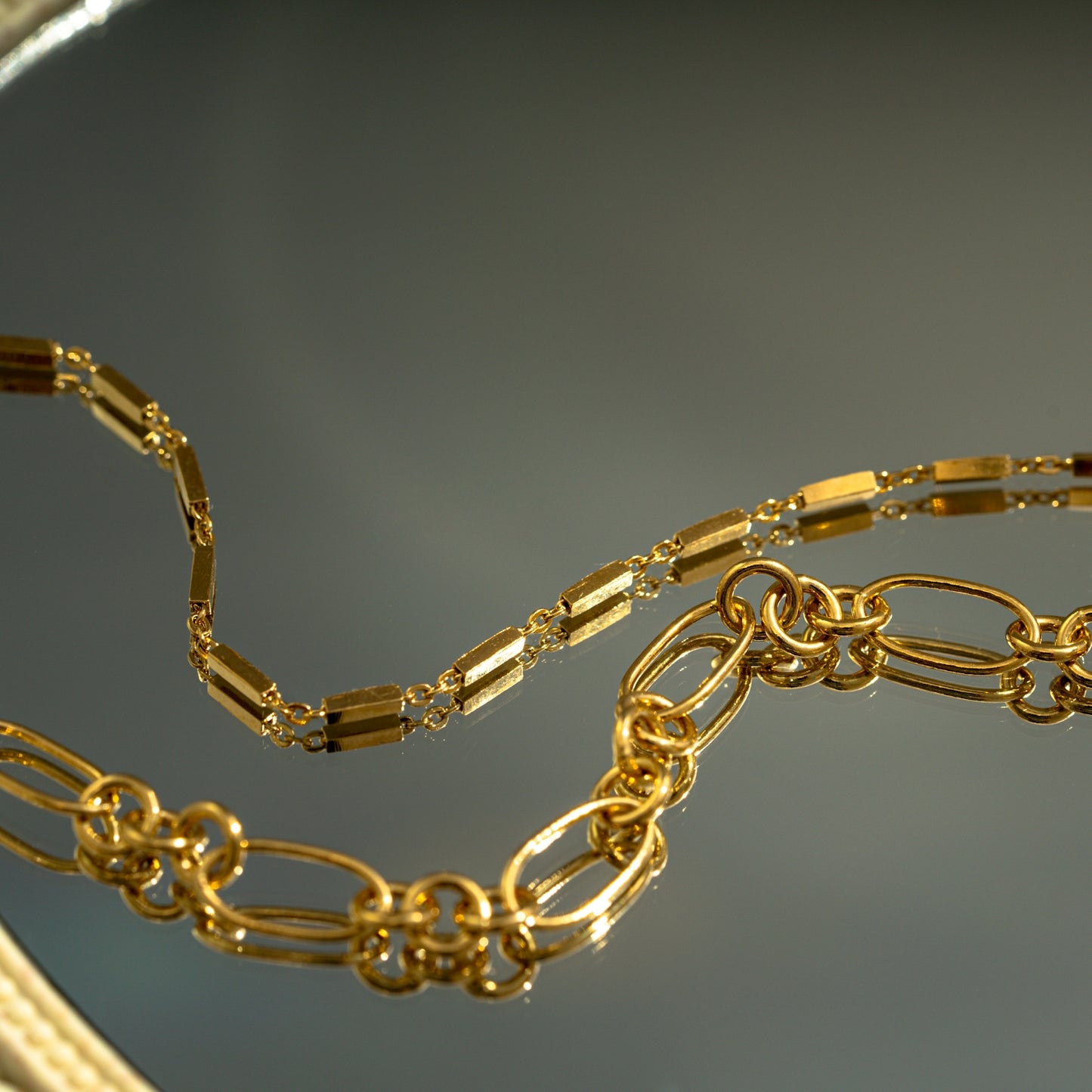 Oblong Oval Link Chain Bracelet