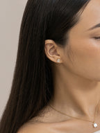 Lab-Grown Diamond 1.0 cttw Emerald Solitaire Earrings