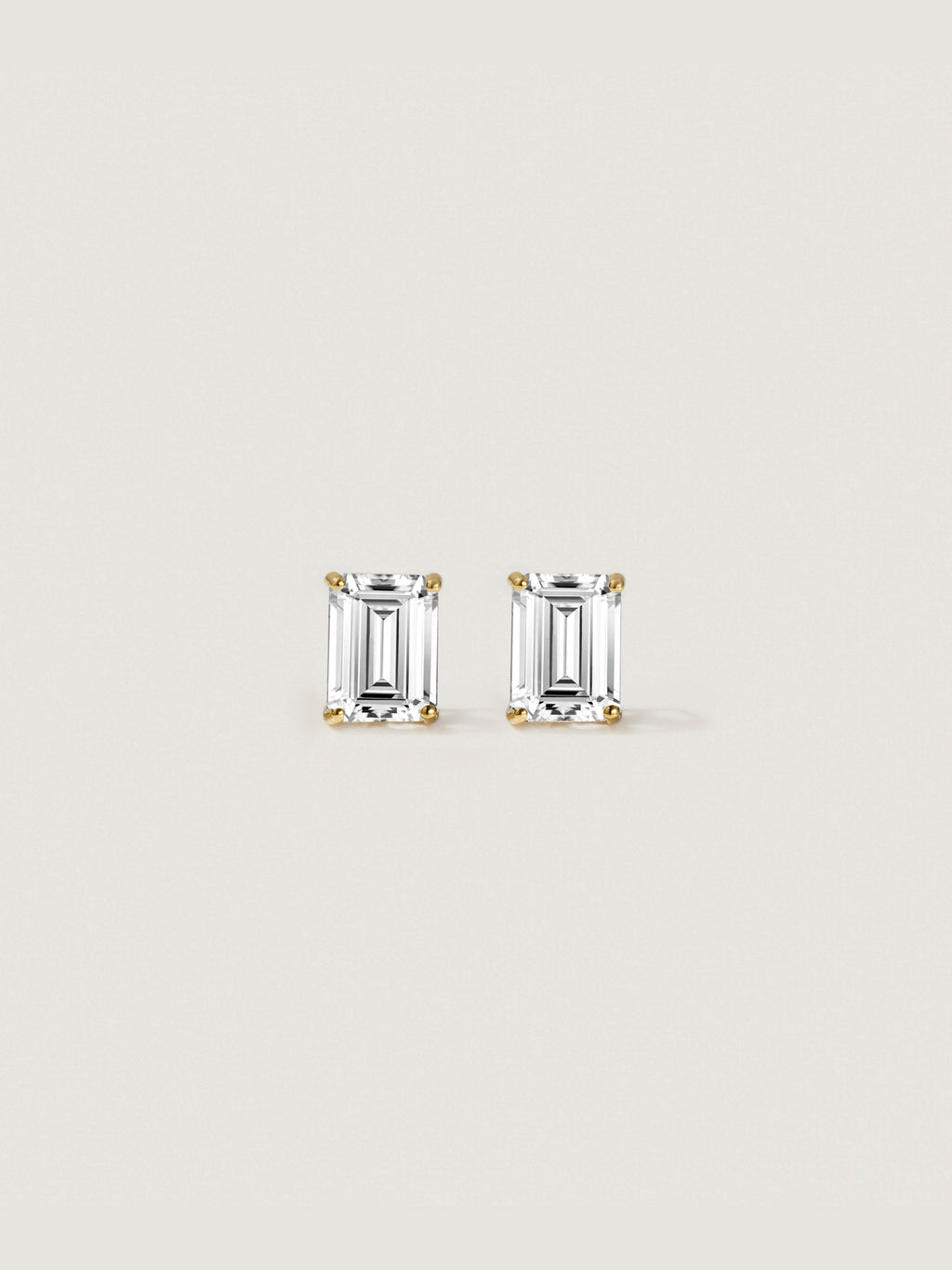 Lab-Grown Diamond 2.0 cttw Emerald Solitaire Earrings