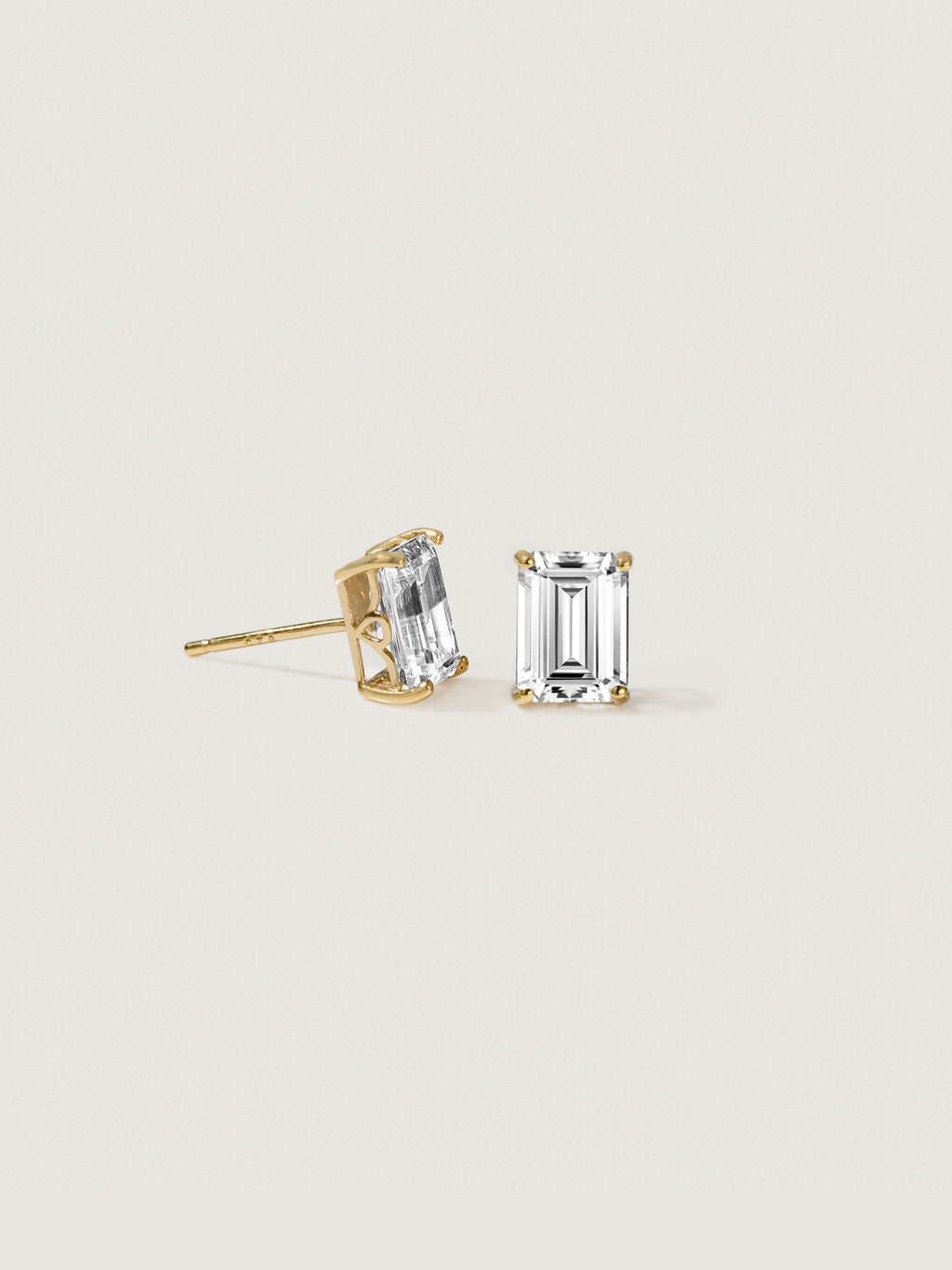 Lab-Grown Diamond 2.0 cttw Emerald Solitaire Earrings