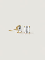 Lab-Grown Diamond 2.0 cttw Emerald Solitaire Earrings