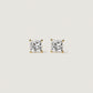 Diamonbliss Lab-Grown Diamond 1.0 cttw Princess Solitaire Earrings
