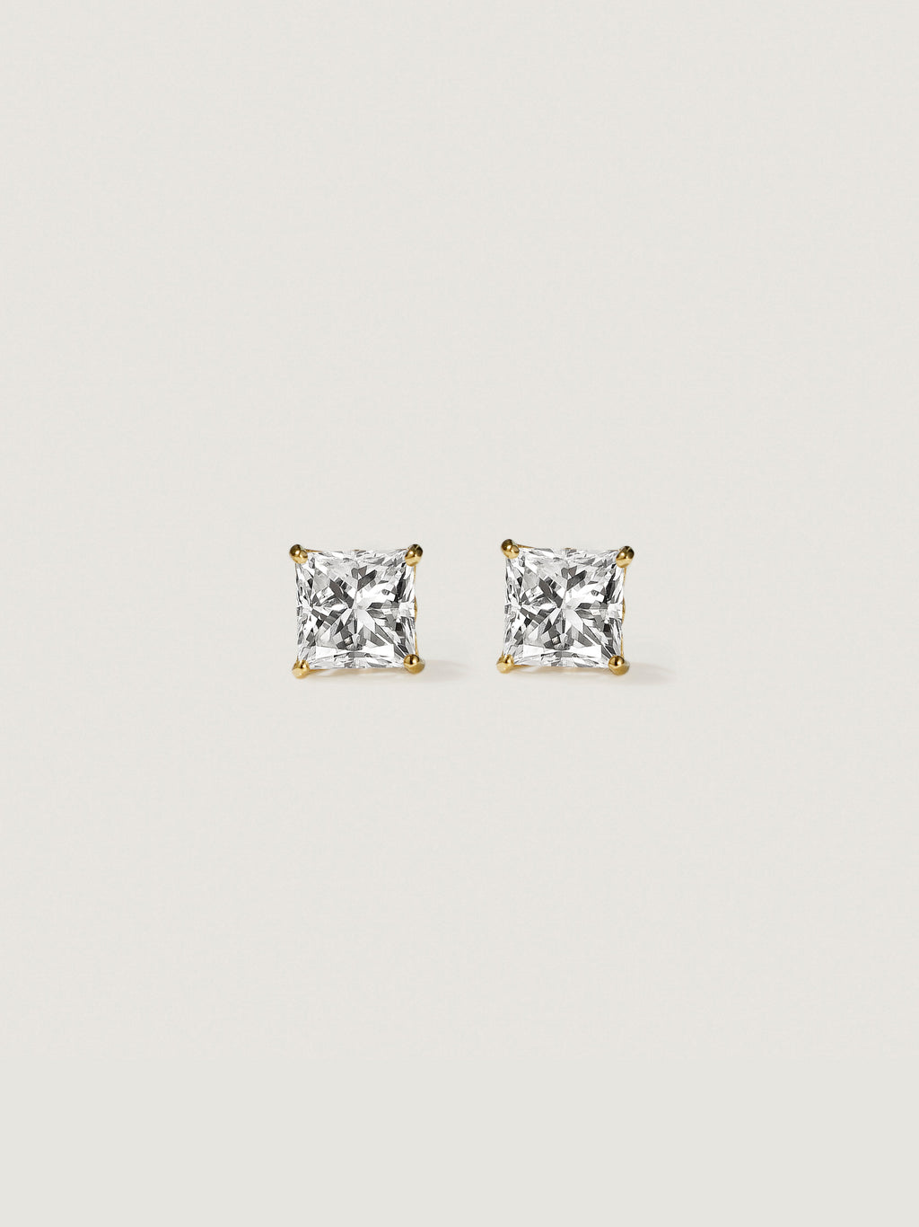 Lab-Grown Diamond 1.0 cttw Princess Solitaire Earrings