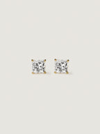 Lab-Grown Diamond 1.0 cttw Princess Solitaire Earrings