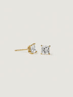 Lab-Grown Diamond 1.0 cttw Princess Solitaire Earrings