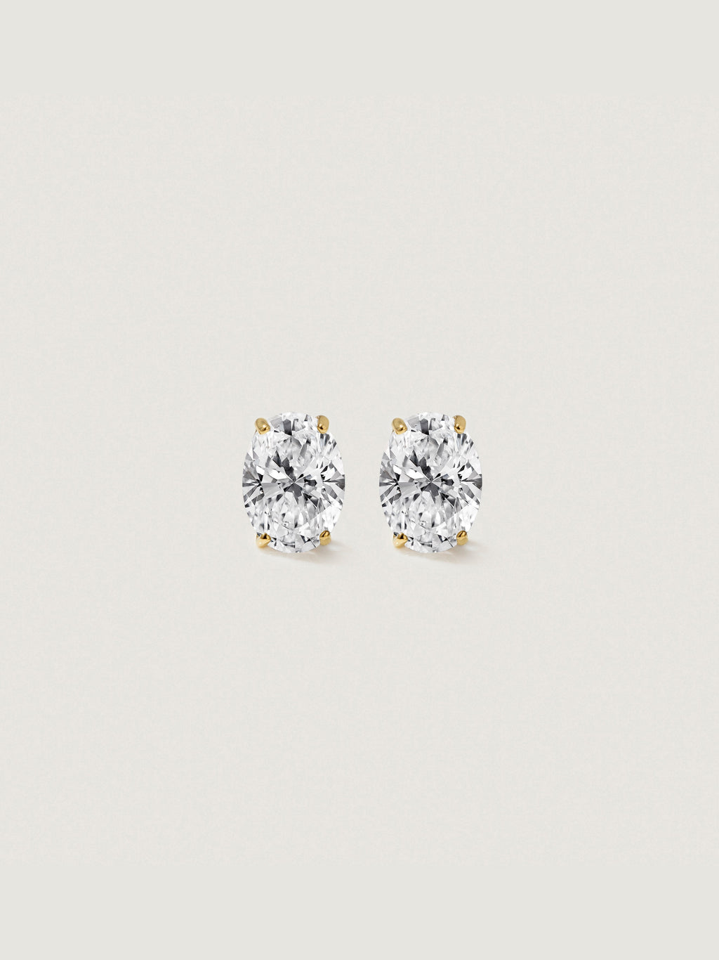 Lab-Grown Diamond 2.0 cttw Oval Solitaire Earrings