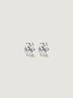 Lab-Grown Diamond 2.0 cttw Oval Solitaire Earrings