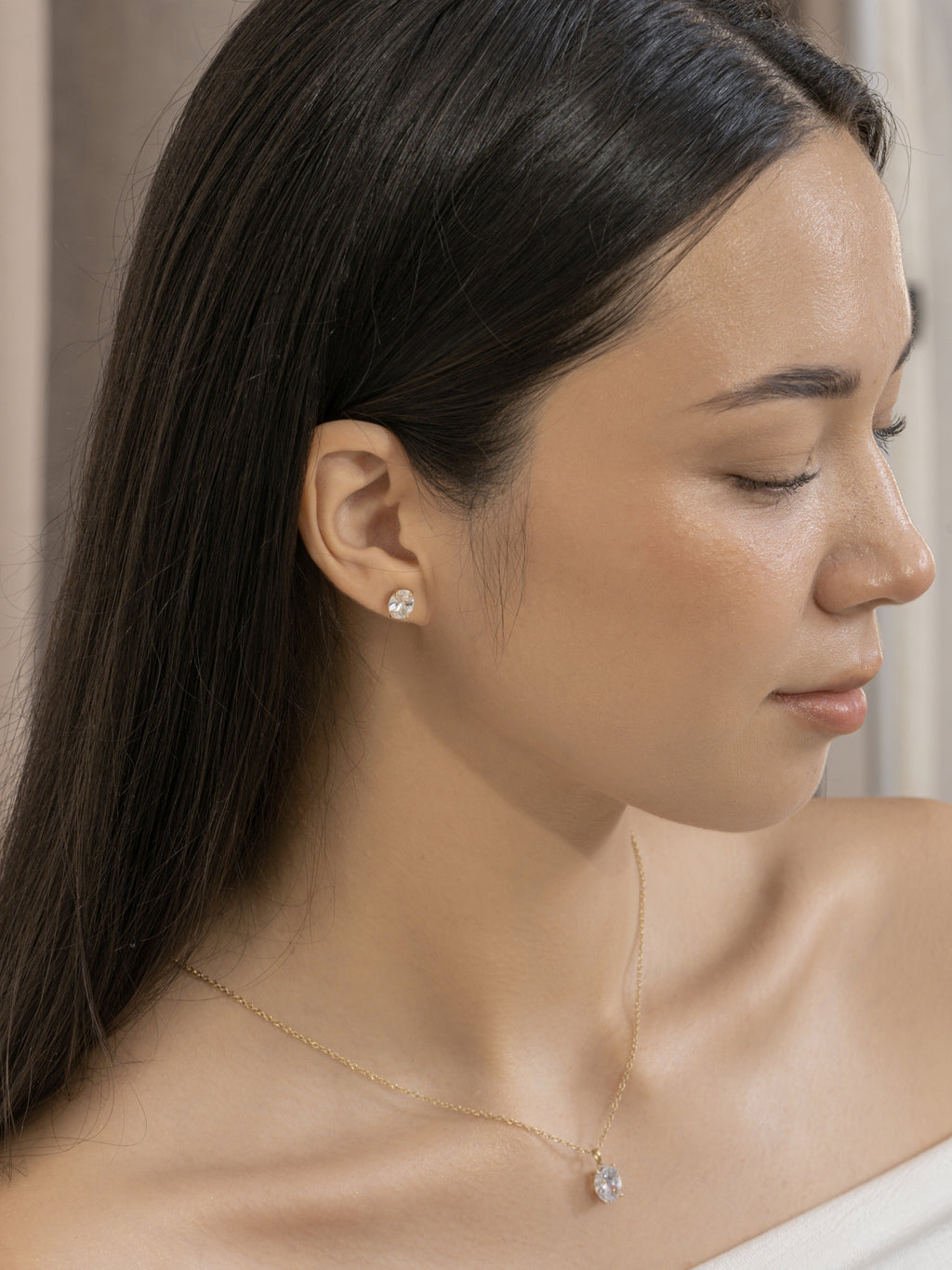 Lab-Grown Diamond 2.0 cttw Oval Solitaire Earrings