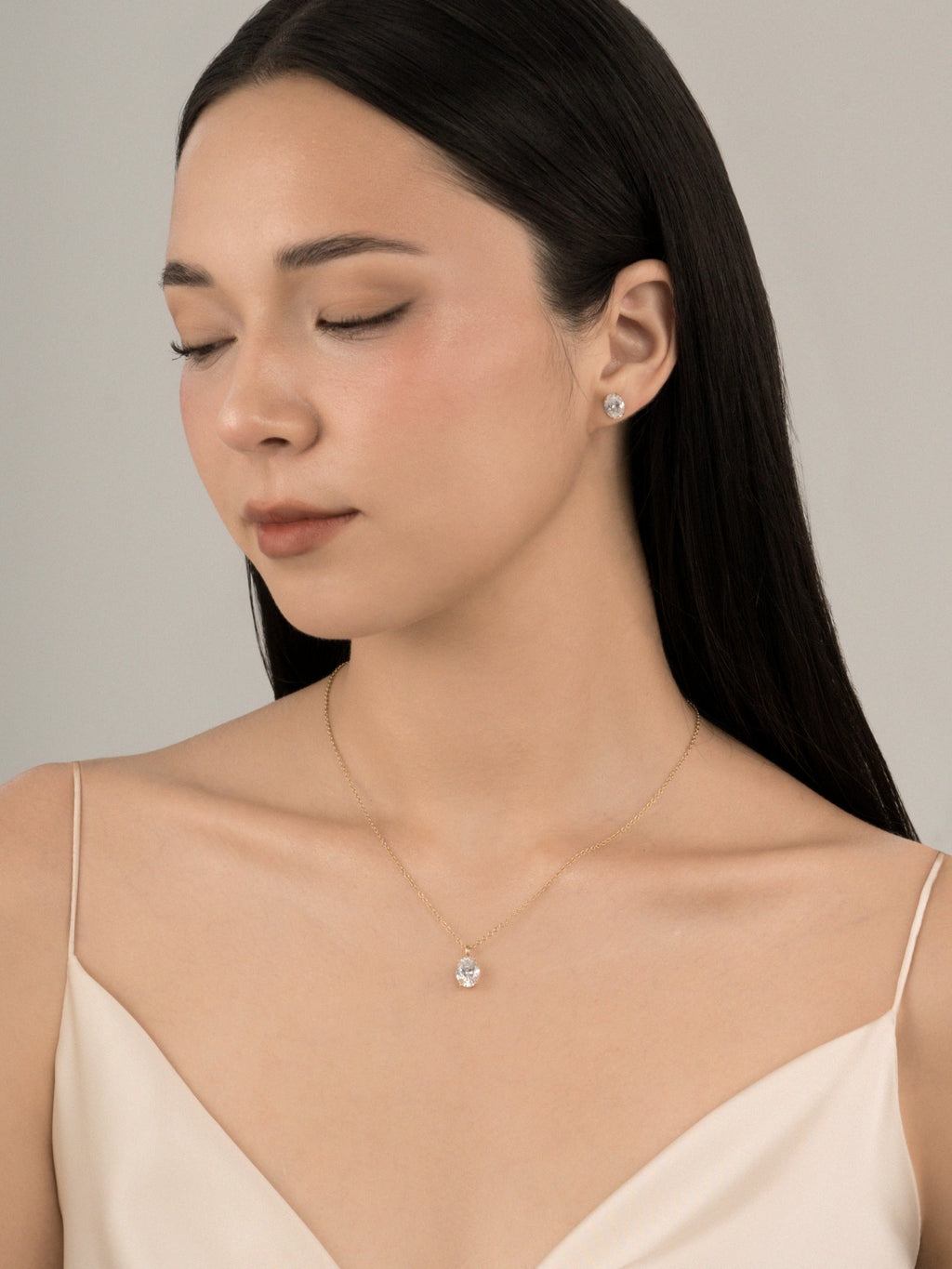 Lab-Grown Diamond 2.0 cttw Oval Solitaire Earrings